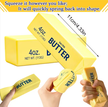 BUTTER SQUISHY 11 cm. Juguete de Mantequilla Anti-Estrés