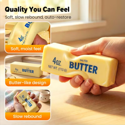 BUTTER SQUISHY 14 cm. Juguete de Mantequilla Anti-Estrés